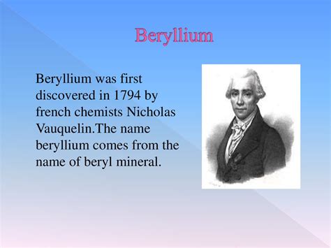 who invented beryllium